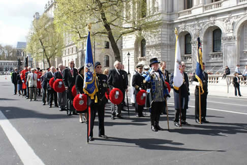 The English Toastmasters Association at The Cenotaph with The Royal Society of St. George