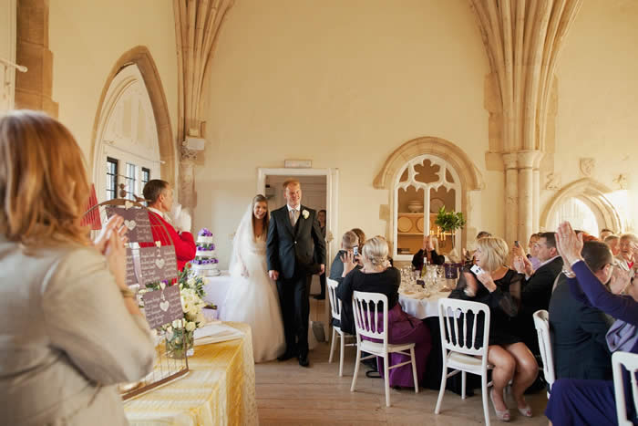 Suffolk Wedding Toastmaster announcing the entry of the bride and groom to the wedding breakfast